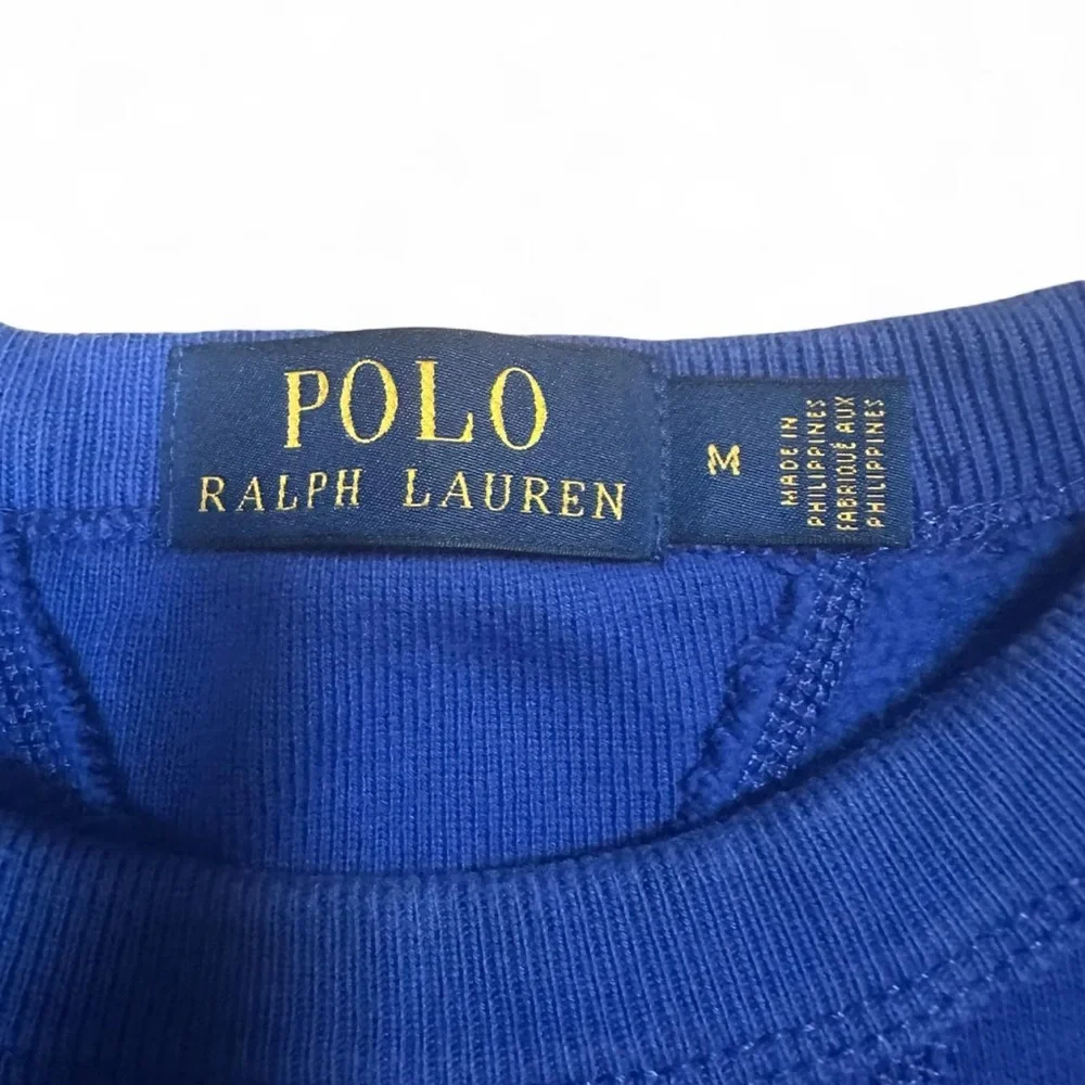 Polo Ralph Lauren Men’s Blue Red Polo‎ 1967 Crewneck Sweatshirt Size Medium
